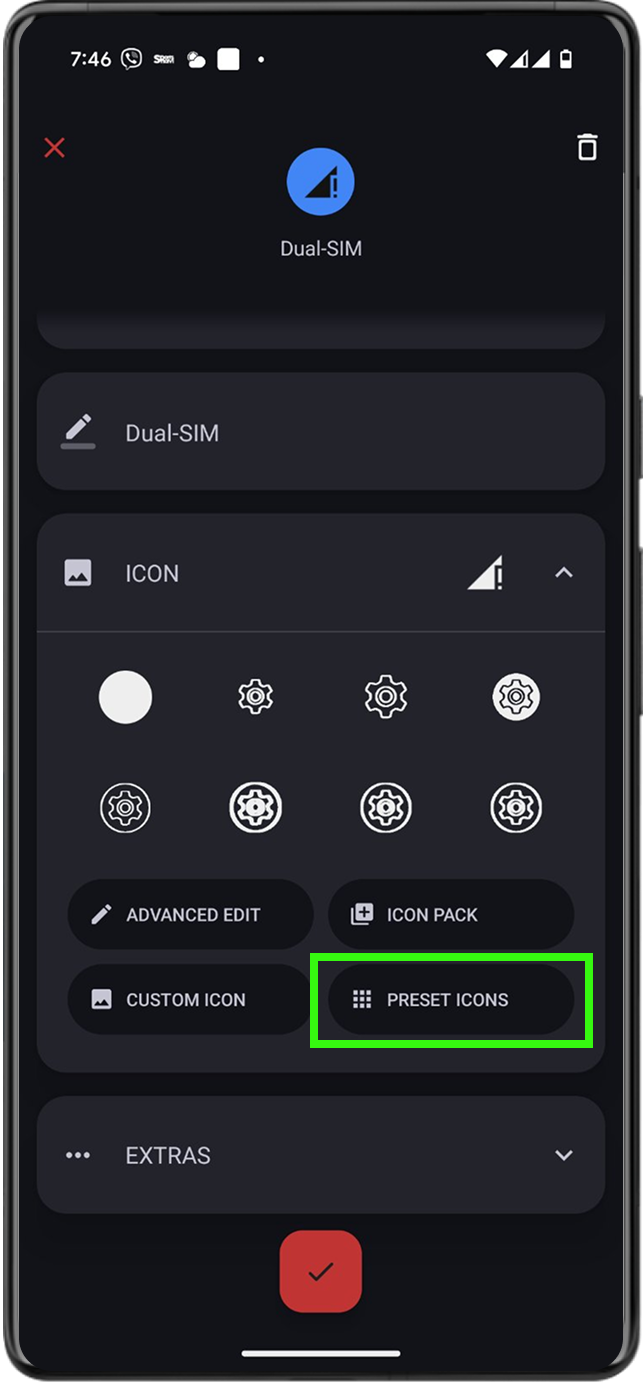 アイコンをご自身の分かりやすいものにカスタマイズ